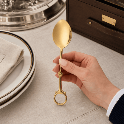 Bit Serving Spoon - Stainless Steel Shiny Gold 3
