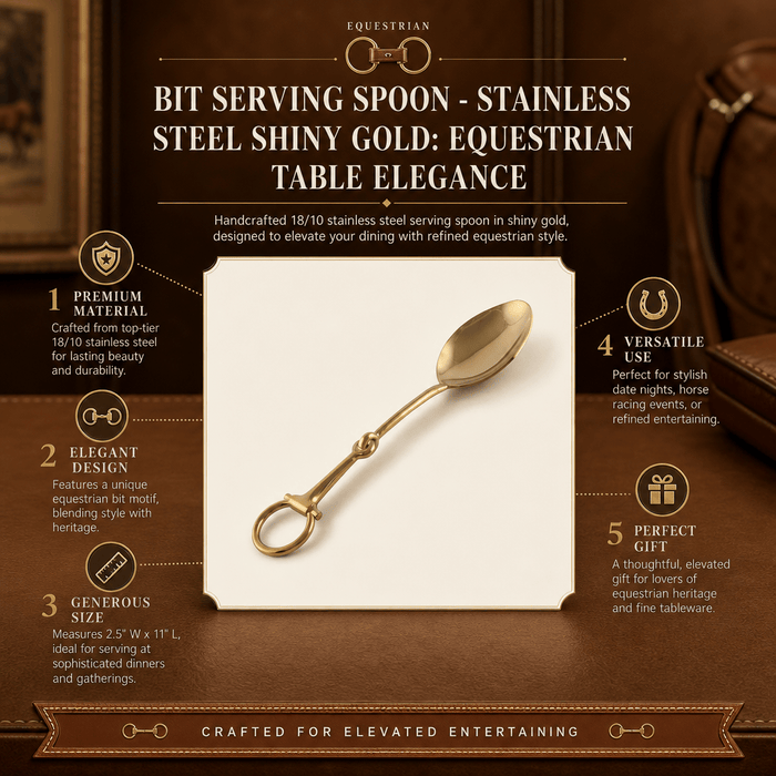 Bit Serving Spoon - Stainless Steel Shiny Gold 8