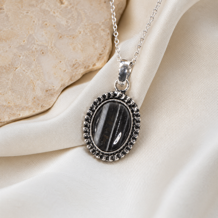Black Sulemani Agate Pendants – Natural Crystal Pendants Healing Cabochon Pendants