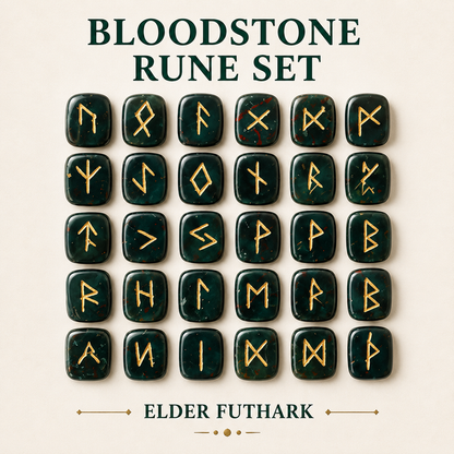 Bloodstone Rune Set  (Protection and Strength)