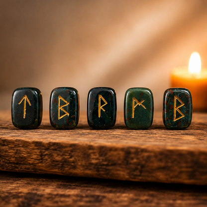Bloodstone Rune Set  (Protection and Strength)