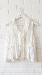 Blusa chaleco encaje encanto +3 colores