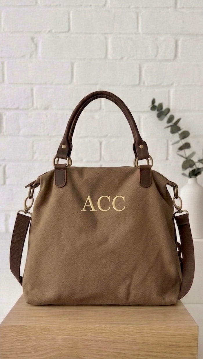 Bolso personalizable marrón