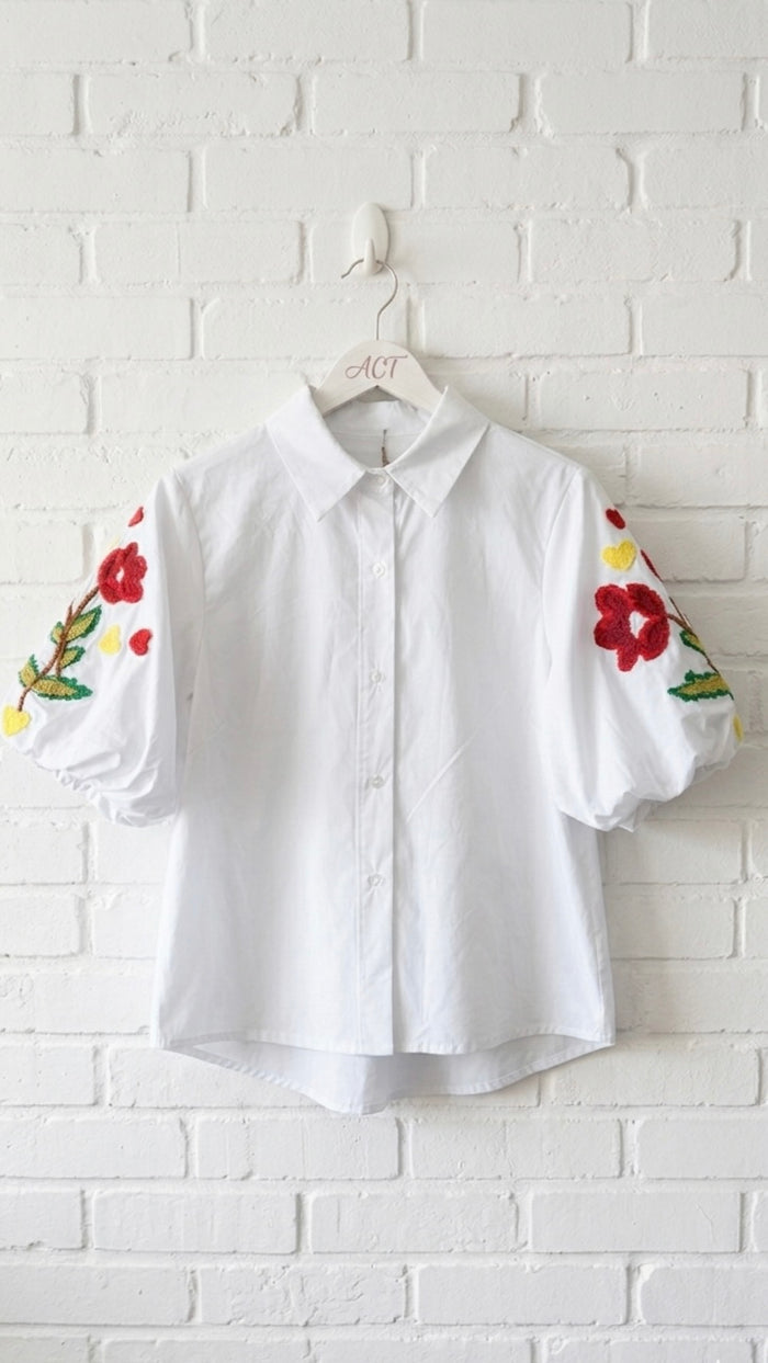 Camisa Amapola bordada+2 colores