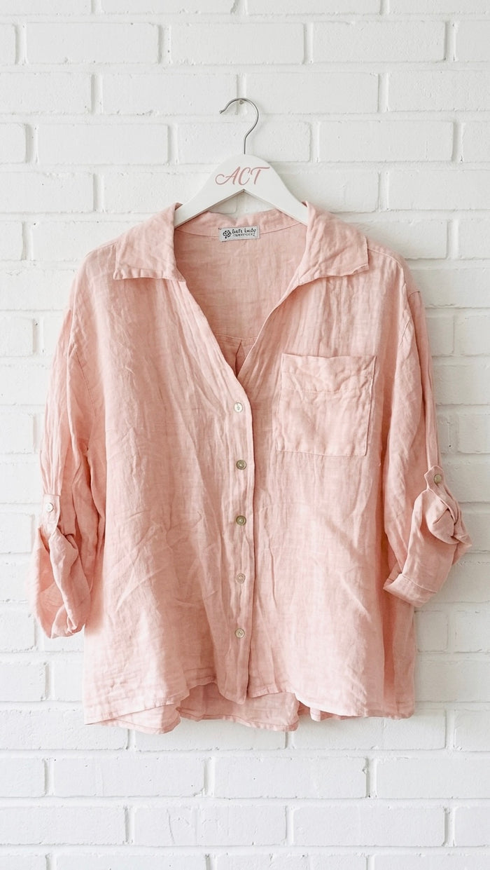 Camisa basic de lino Aurora +11 colores