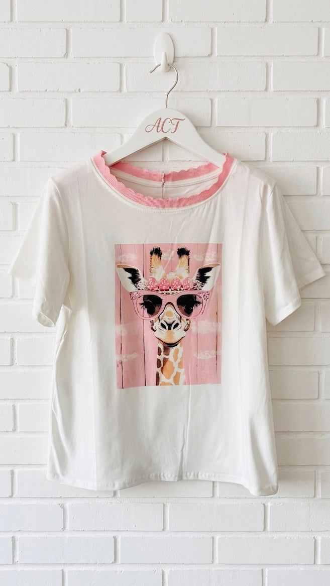 Camiseta jirafa chic +3 colores