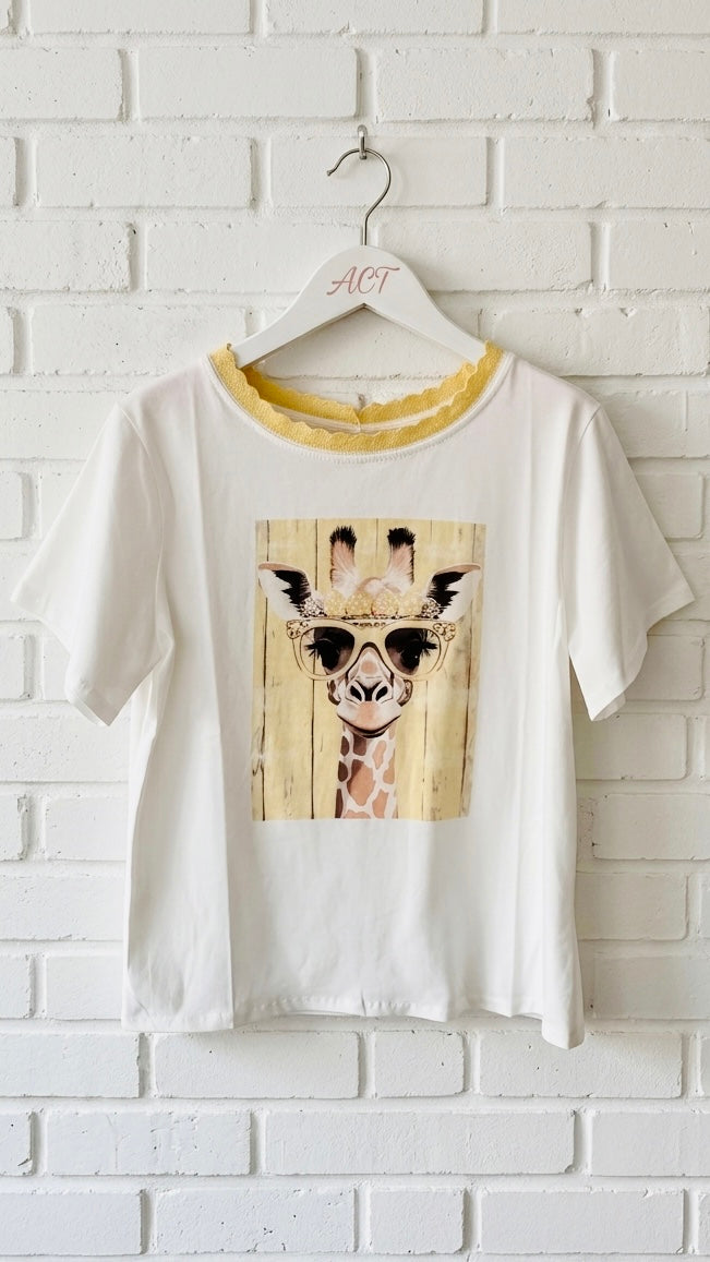 Camiseta jirafa chic +3 colores
