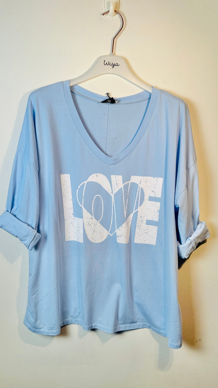 Camiseta love +3 colores