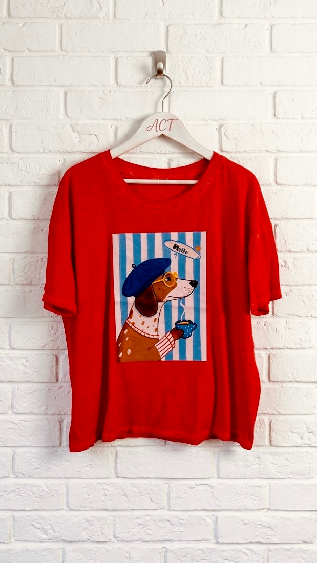 Camiseta parisina hello +1 color