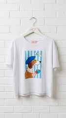 Camiseta parisina hello +1 color