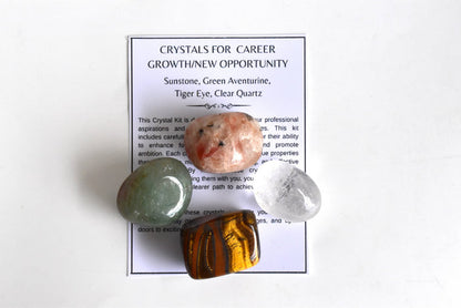 CAREER GROWTH/NEW OPPORTUNITY Crystal Kit, Crystal Gift Kit.