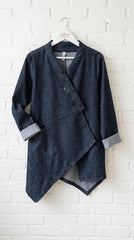 Chaqueta Denim asimétrica 158C