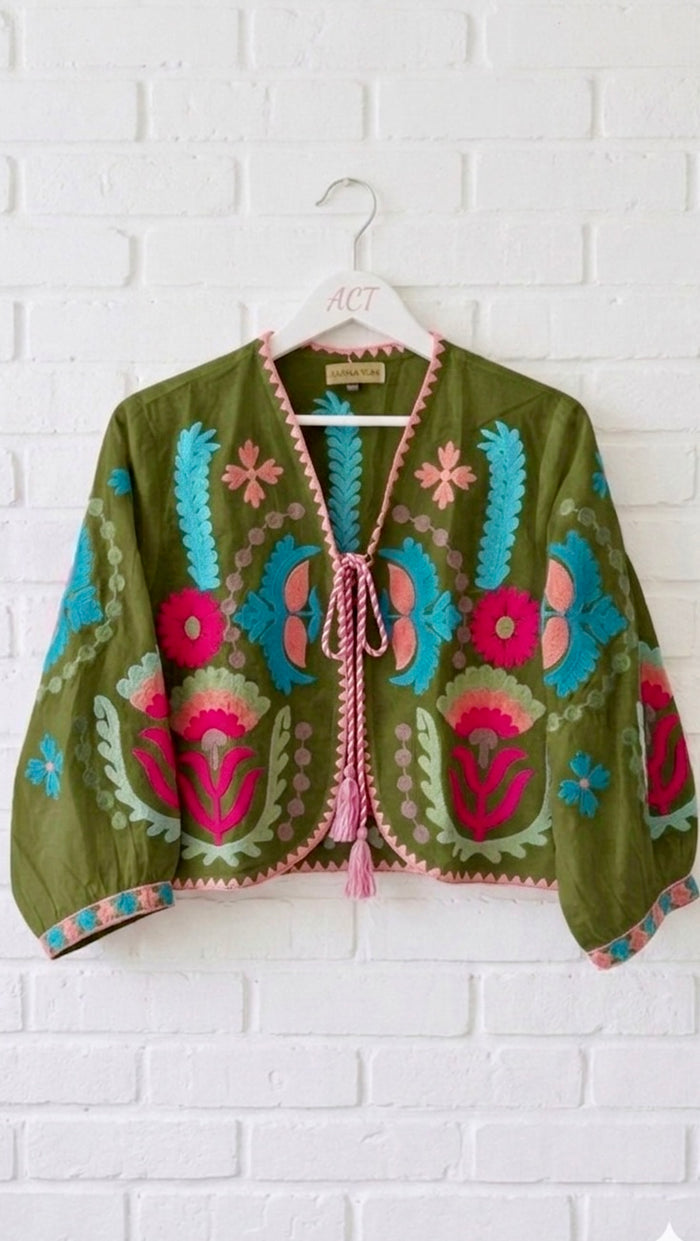 Chaqueta mística bordada +2 colores