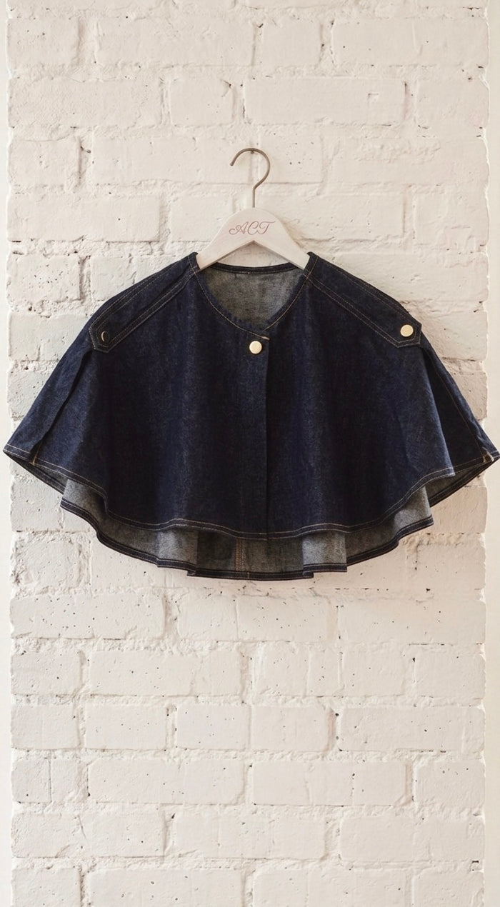 Chaqueta Vaquera Desmontable con Capa