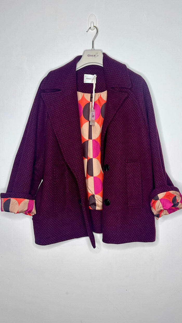 Chaquetón gioya burdeos