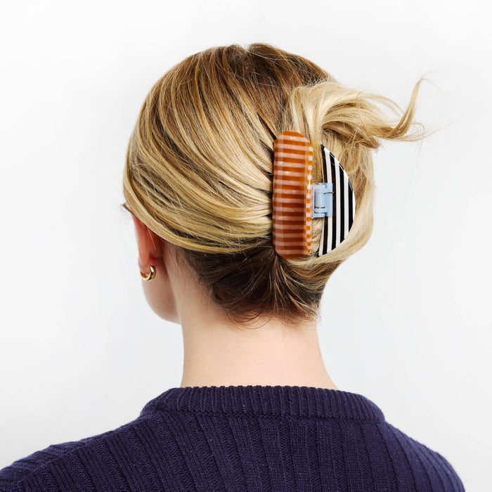 Chunks Hair Claw in Stripes