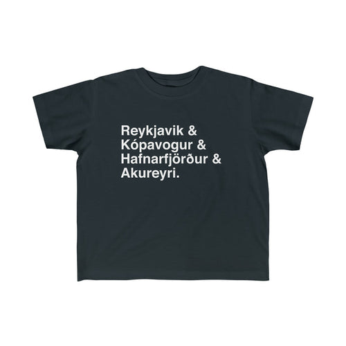 Cities Of Iceland Toddler Tee
