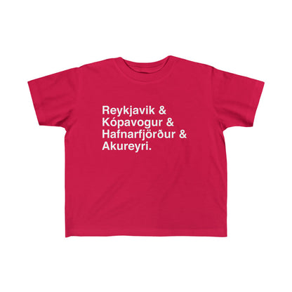 Cities Of Iceland Toddler Tee
