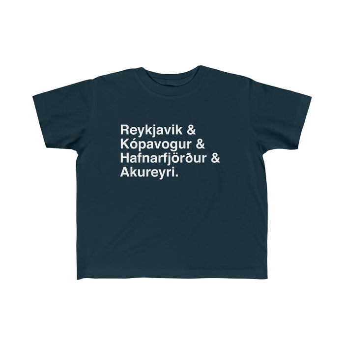Cities Of Iceland Toddler Tee