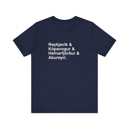 Cities Of Iceland Unisex T-Shirt