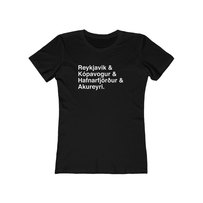 Cities Of Iceland Women's Fit T-Shirt