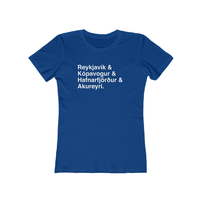 Cities Of Iceland Women's Fit T-Shirt