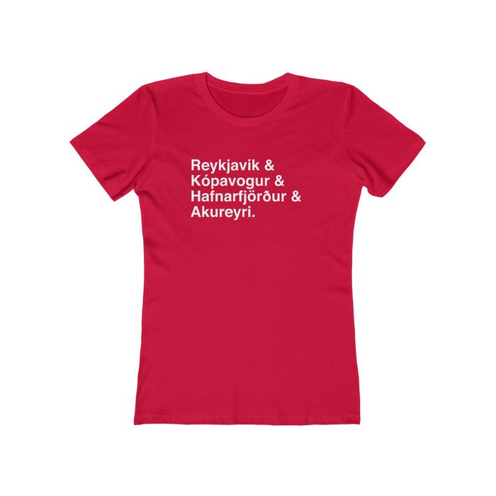 Cities Of Iceland Women's Fit T-Shirt