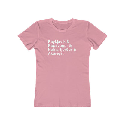 Cities Of Iceland Women's Fit T-Shirt
