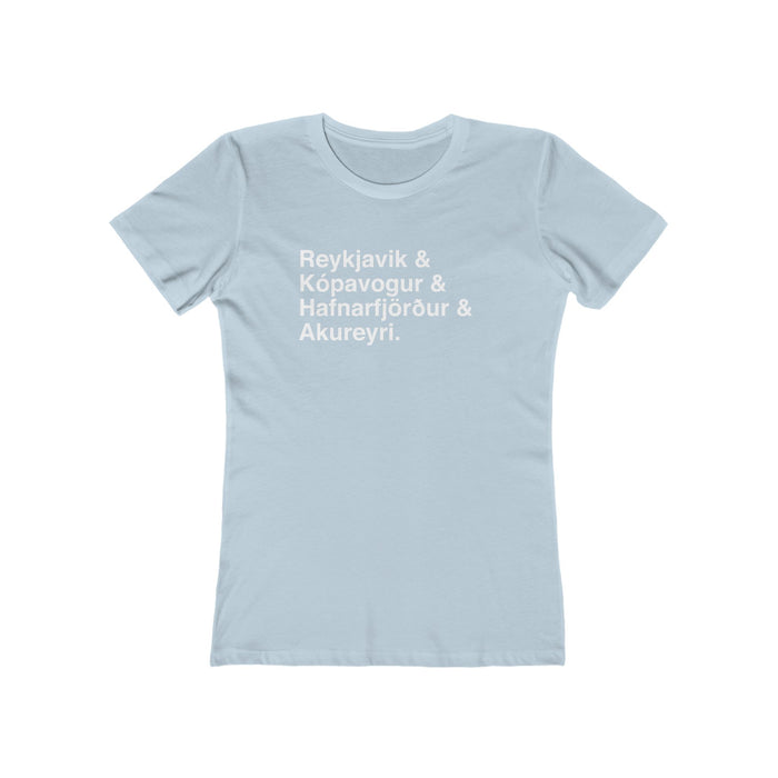 Cities Of Iceland Women's Fit T-Shirt
