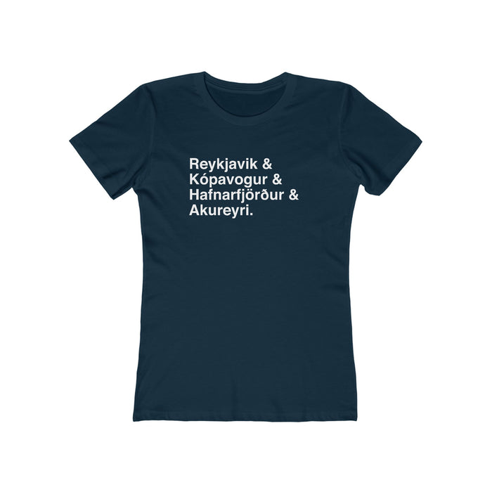 Cities Of Iceland Women's Fit T-Shirt