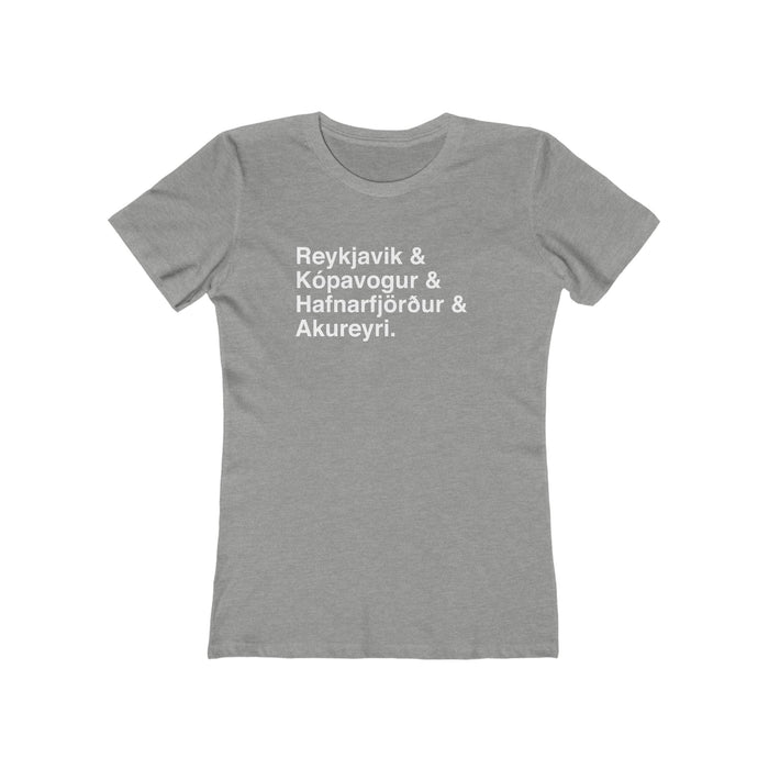 Cities Of Iceland Women's Fit T-Shirt
