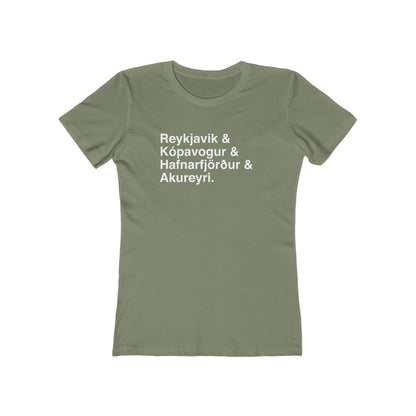 Cities Of Iceland Women's Fit T-Shirt