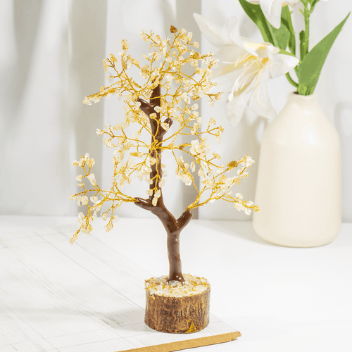 Citrine Gemstone Tree, Crystal Tree Of Life.