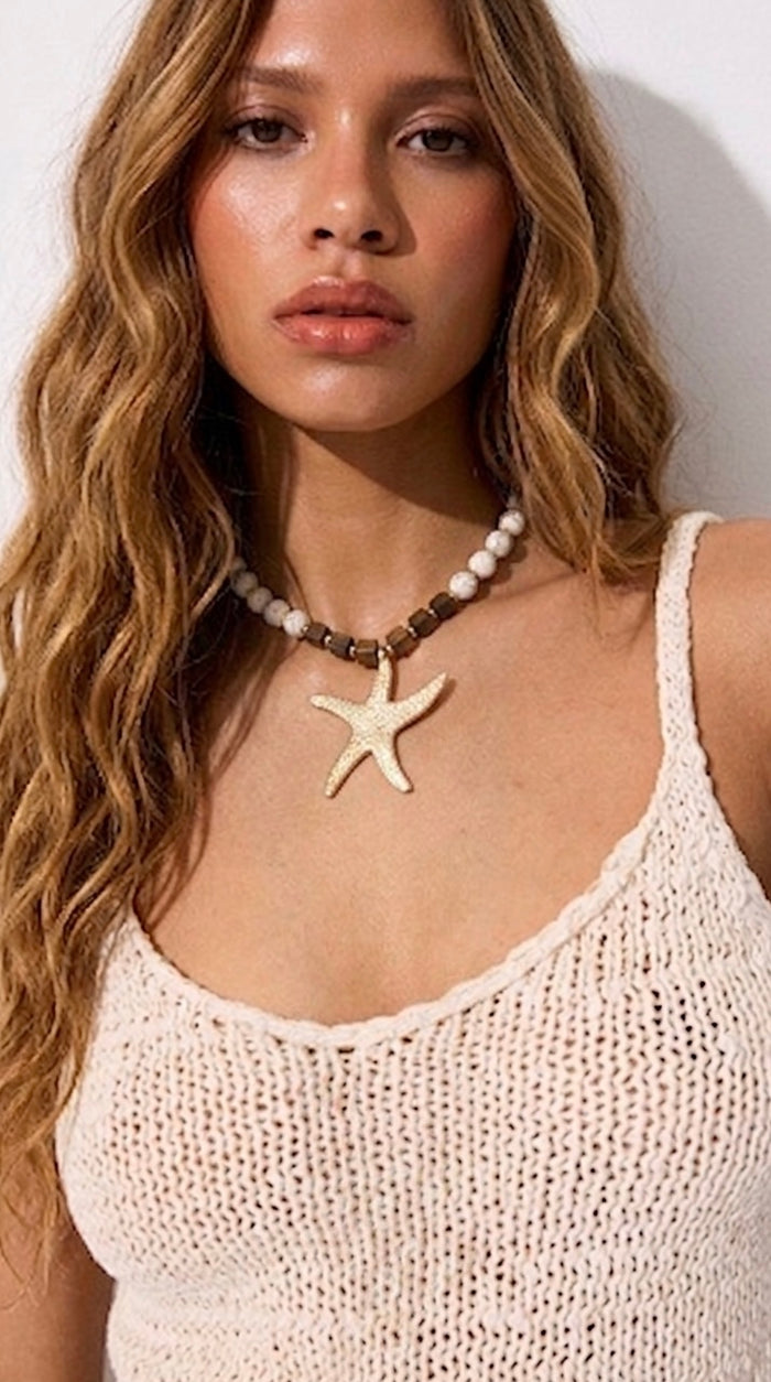Collar estrella de arena