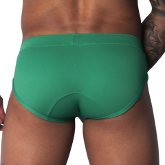 Cookie Green Brief vista posterior de Gigo Underwear