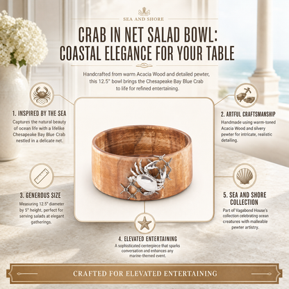 Crab in Net Salad Bowl 6