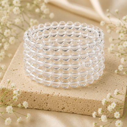 Crystal Quartz Bracelet(Enhancing and Manifesting).
