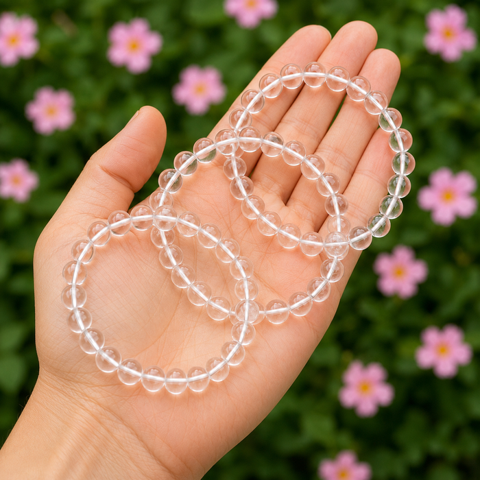 Crystal Quartz Bracelet(Enhancing and Manifesting).