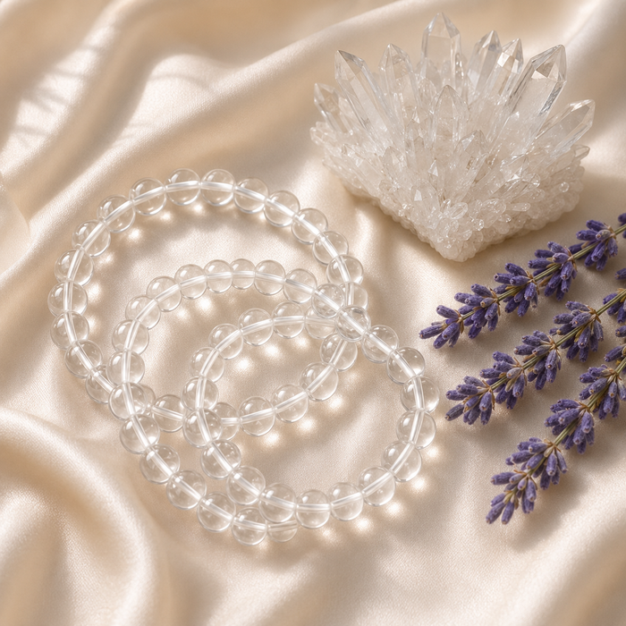 Crystal Quartz Bracelet(Enhancing and Manifesting).