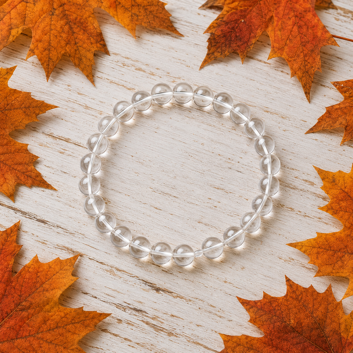 Crystal Quartz Bracelet(Enhancing and Manifesting).