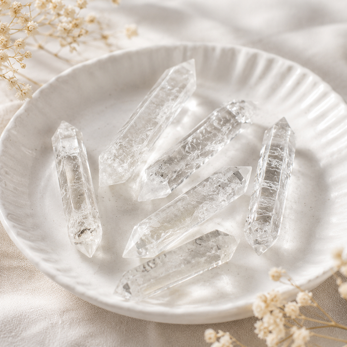 Crystal Quartz Point Pencils ( Mental Clarity and Emotional Stability)