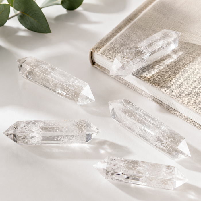 Crystal Quartz Point Pencils ( Mental Clarity and Emotional Stability)