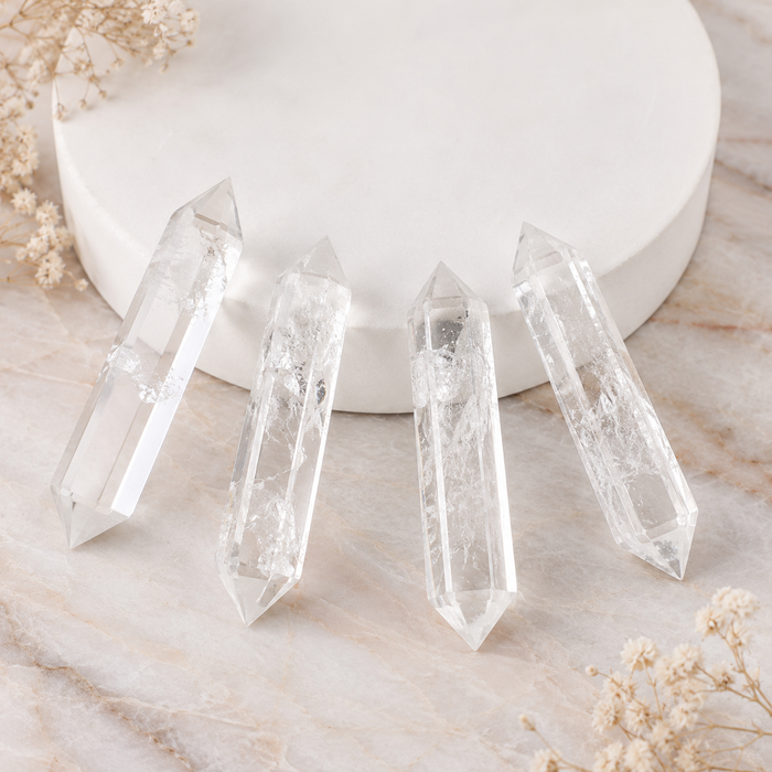Crystal Quartz Point Pencils ( Mental Clarity and Emotional Stability)