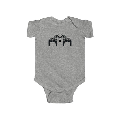 Dala Horse Baby Bodysuit Scandinavian Design Studio