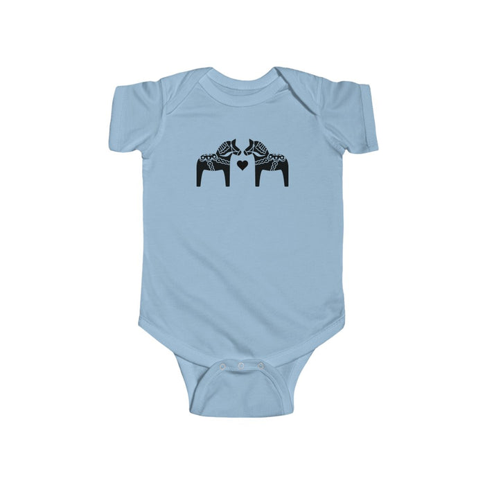 Dala Horse Baby Bodysuit Scandinavian Design Studio