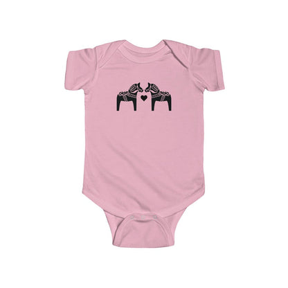 Dala Horse Baby Bodysuit Scandinavian Design Studio