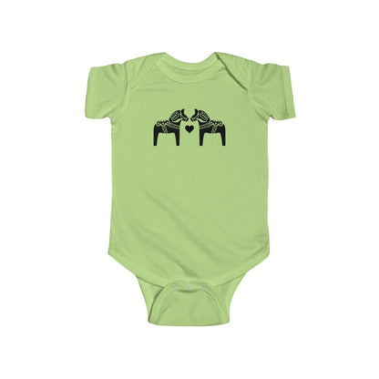 Dala Horse Baby Bodysuit Scandinavian Design Studio