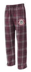 Dedham Metrowest basketball Flannel Pants Circle logo