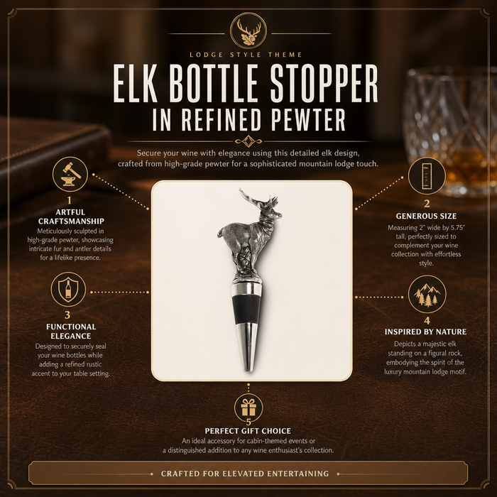 Elk Bottle Stopper 1