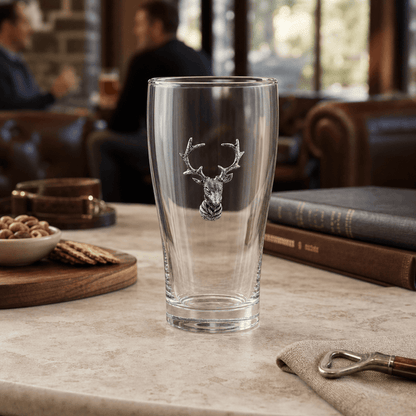 Elk Head Beer Glass 7